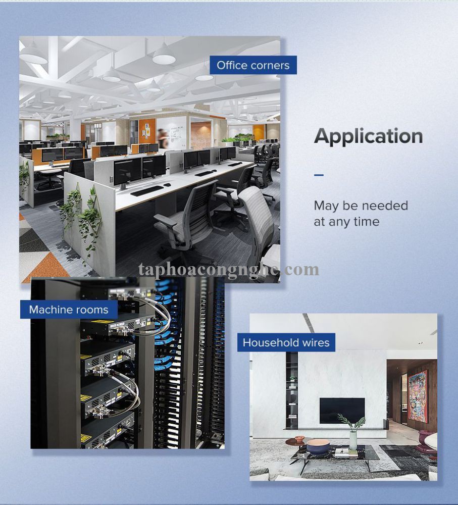 Ugreen 60483 0.5M cỡ 15mm băng dán Velcro màu đen ngang 1.5cm LP124 30060483